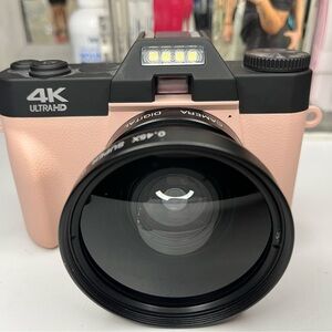 4K Ultra HD Pink Digital Camera